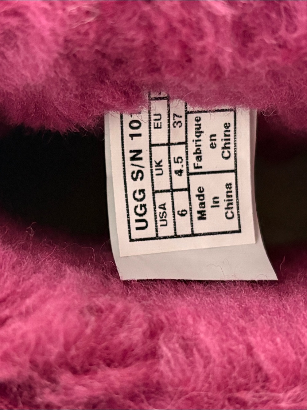 UGG Women's Quilted Raspberry Suede Mini Boot - Size 6 - Picture 13 of 13